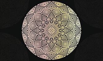Mandala pattern design. Geometric pattern design. Pastel color mandala vector