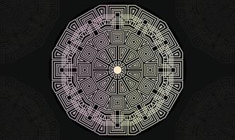 Mandala pattern design. Geometric pattern design. Pastel color mandala vector
