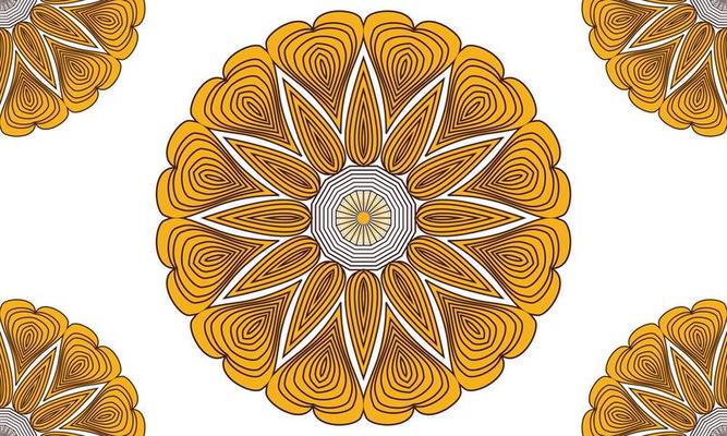 Colorful mandala background design. Ornamental mandala design. Mandala Pattern Design.