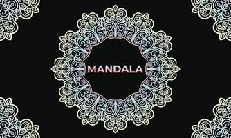 diseño de fondo colorido mandala. diseño de mandala ornamental. diseño de patrón de mandala. vector