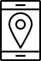 Location Vector Line Icon