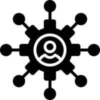 Networking Glyph Icon vector