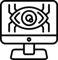 Eye Vector Line Icon