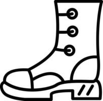 Boot Vector Line Icon