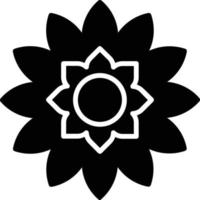 Flower Glyph Icon vector