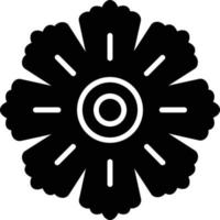 Hibiscus Glyph Icon vector