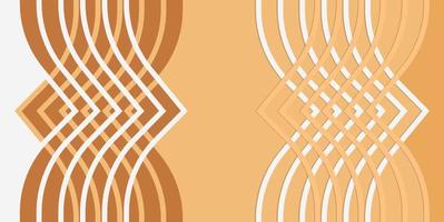 Abstract curvy wavy style background vector