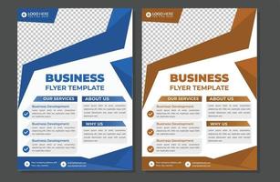 Creative business flyer template vector