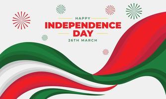feliz día de la independencia de bangladesh vector