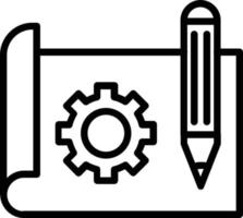 icono de línea de vector de prototipo