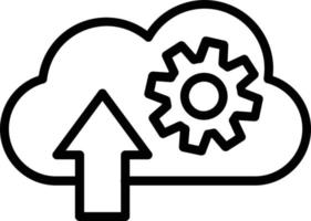Upload Vector Line Icon