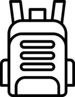 BackPack Bag Vector Line Icon