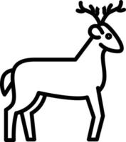 Deer Vector Line Icon