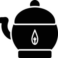Teapot Glyph Icon vector