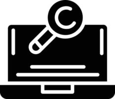 Copyright Glyph Icon vector