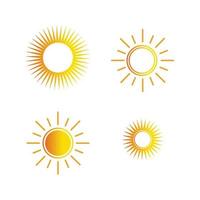 icono de ilustración de vector de sol