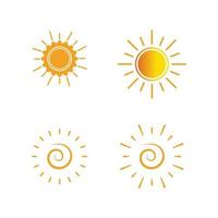 icono de ilustración de vector de sol