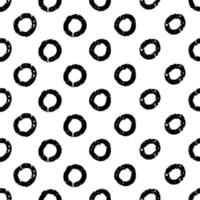 Seamless geometric pattern with stripes. Grunge ink dirty texture. Black paint dry brush stripes. Abstract wallpaper design. Print for fabric, textile vector