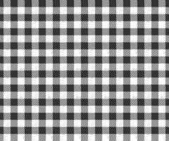 Black and white checkered texture with striped squares for picnic blanket, tablecloth, plaid, shirt textile design. Gingham seamless pattern. Fabric geometric background