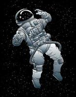 mono astronauta en el exterior espacio - resumen astronauta fondo de  pantalla - generativo ai 22023793 Foto de stock en Vecteezy