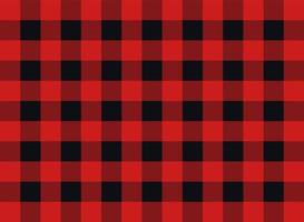 Vector plaid seamless pattern design red and black lumberjack buffalo