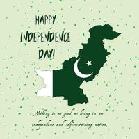 día de la independencia de pakistán vector