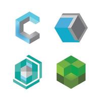 Cube business vector