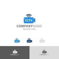 videocámara cctv cámara logo vector