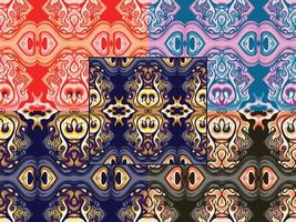 Ornamental Decorative Pattern Color Combination vector