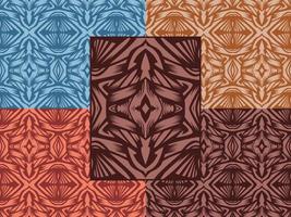 Ornamental Decorative Pattern Color Combination vector