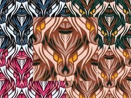 Ornamental Decorative Pattern Color Combination vector