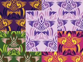 Ornamental Decorative Pattern Color Combination vector