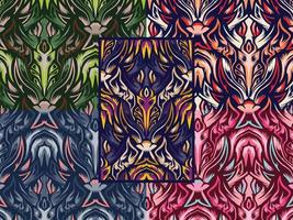 Ornamental Decorative Pattern Color Combination vector