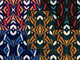 Ornamental Decorative Pattern Color Combination vector