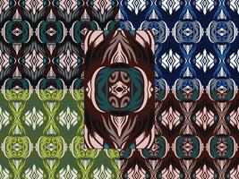 Ornamental Decorative Pattern Color Combination vector