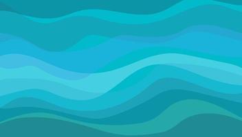 Abstract vector colorful waves illustration background. Flat design style