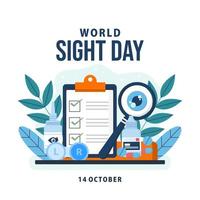 White background of World Sight Day illustration on healthcare icon element. Vector eps 10.