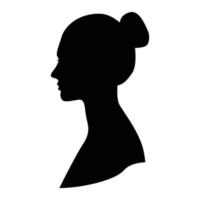 Women Silhouette on white background vector