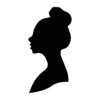 Women Silhouette on white background vector