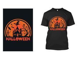 diseño de camiseta de halloween vector