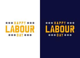 Labour day logo template. Worker related design elements for prints, logos, posters. Vector vintage illustration. Eps 10