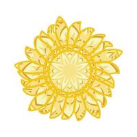 archivo de corte láser de patrón de mandala de flores vector