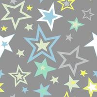 Stars repeat seamless patten print vector
