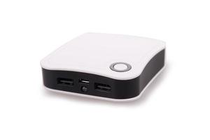 Power Bank Charger On White Background photo