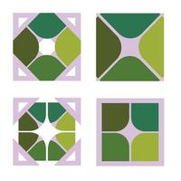 square and stars geometric for pattern vector