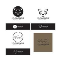 cheetah logo with flat silhouette and color packed with modern concept vector