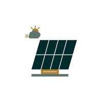 icono de panel solar perfecto para su aplicación, web o proyectos adicionales vector