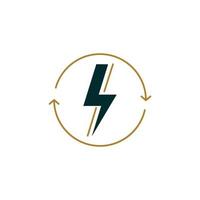 electric recycle icon perfect for your app, web or additional projects vector