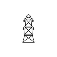 electric tower icon perfect for your app, web or additional projects vector