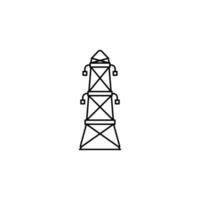 icono de torre eléctrica perfecto para su aplicación, web o proyectos adicionales vector